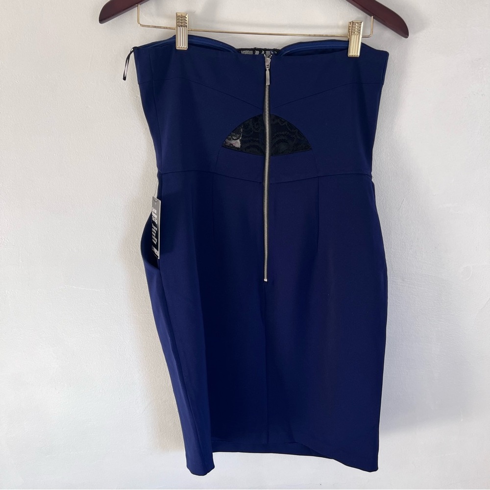 [Express] Blue Strapless Dress - Picture 10 of 12